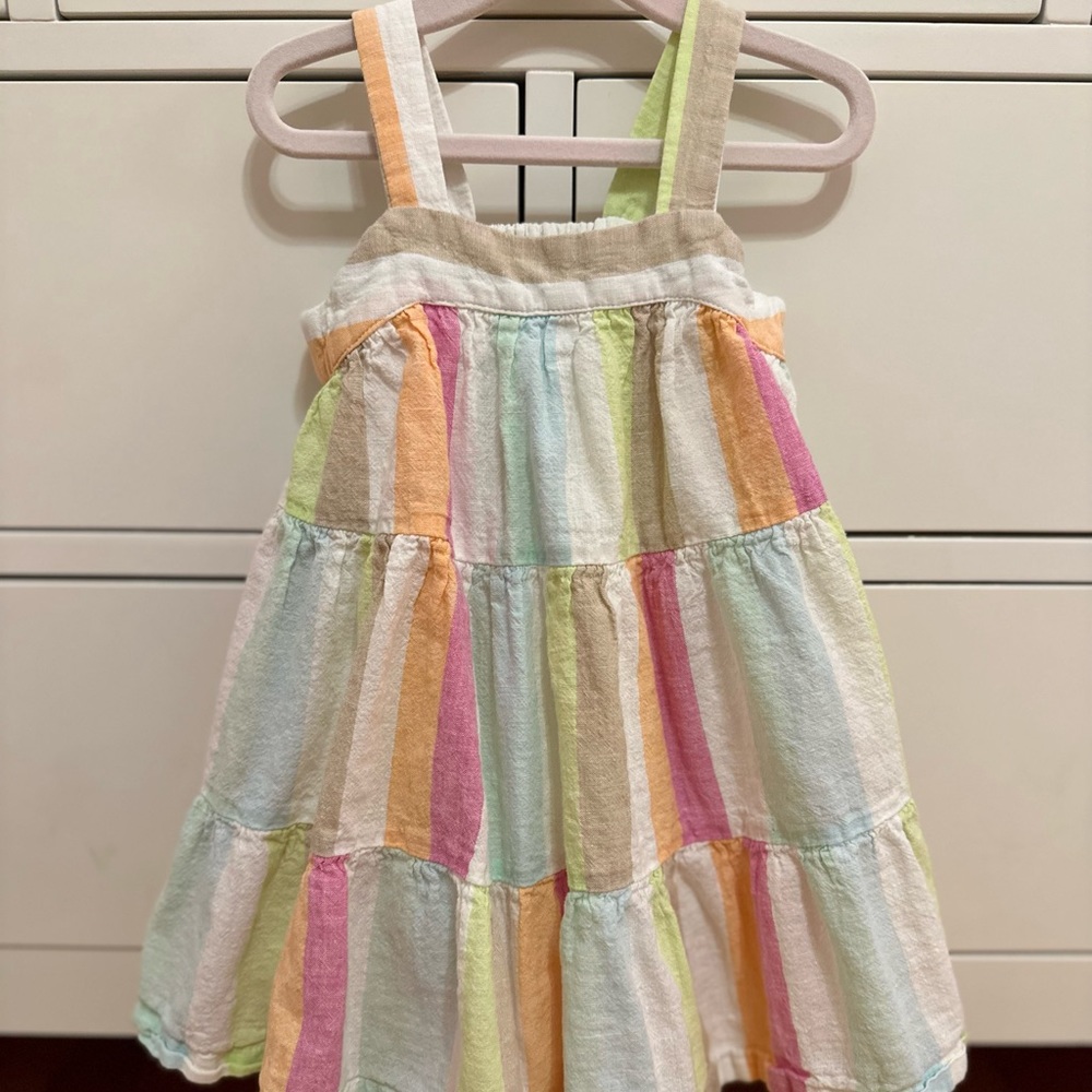 Baby Gap Linen-Cotton Stripe Dress, Size 18-24 Months